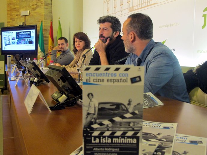 Arévalo, Shaw, Rodríguez y Gutiérrrez en la presentación de 'La isla mínima'.