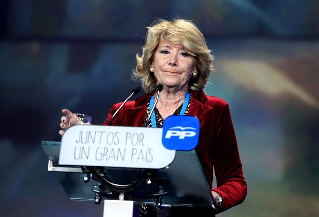 Esperanza Aguirre en la Convención Nacional del PP