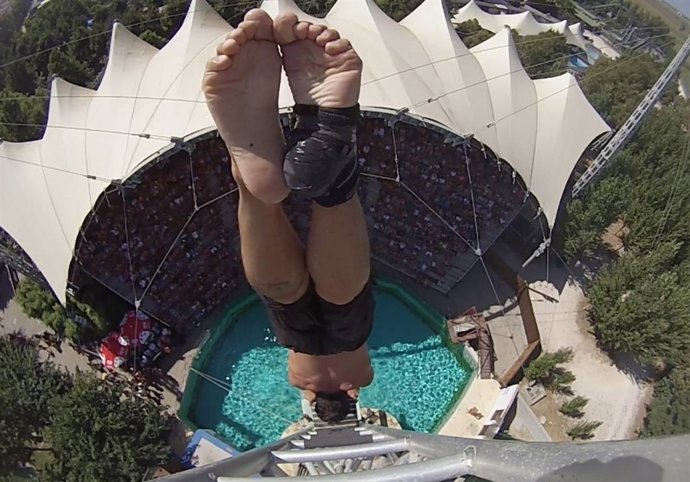 El saltador canario Carlos Gimeno