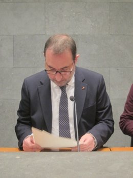 El conseller de Interior Ramon Espadaler en rueda de prensa