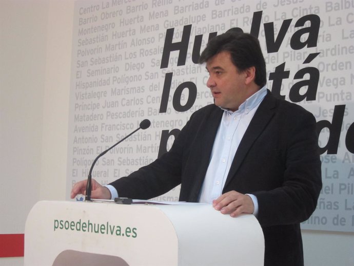 El candidato del PSOE a la Alcaldía de Huelva, Gabriel Cruz. 