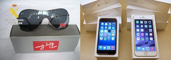 Efectos intervenidos a la detenida. 