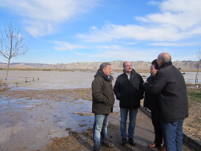 Lambán en su visita este miércoles a Torres de Berrellén