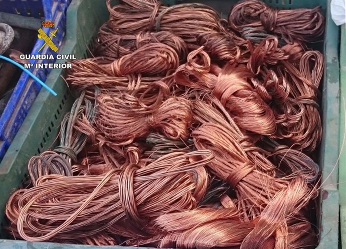 Imagen del cobre recuperado