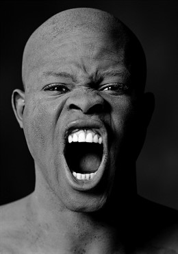 Djimon en la exposición 'A distinct vision'