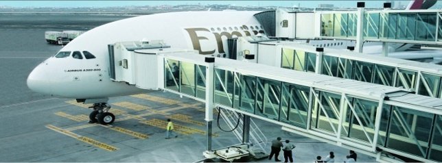 Pasarelas fabricadas en la planta de Mieres de Thyssenkrupp. 