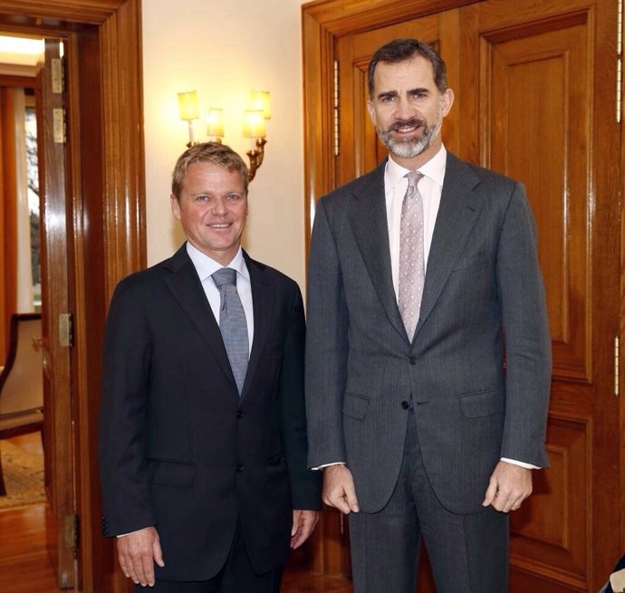 Alex Pella con Don Felipe de Borbón