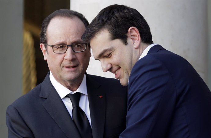 Hollande y Tsipras 