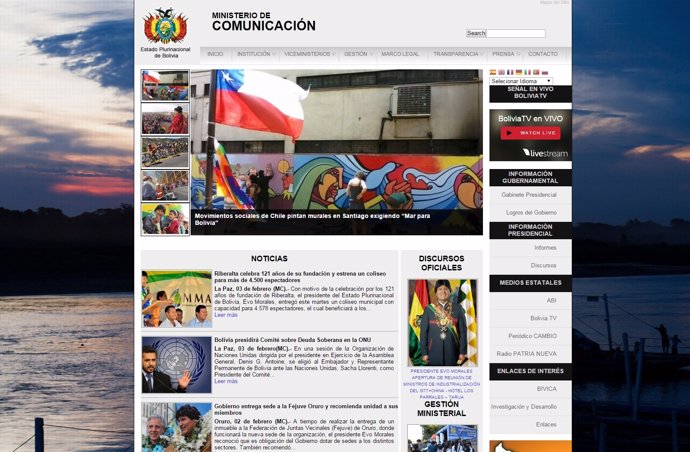 Portal comunicación de Bolivia