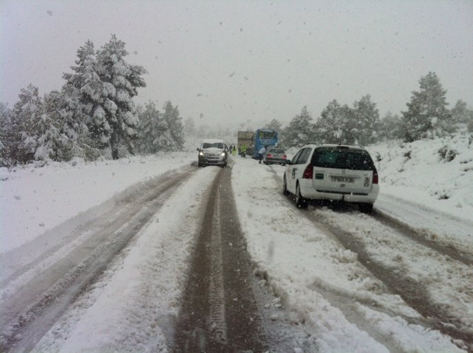 Nieve, Coches, Hielo, Carreteras, Temporal