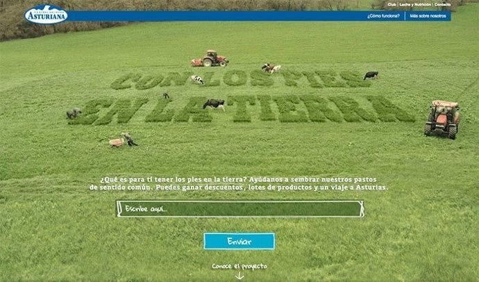 Campaña con los pies en la tierra de Central Lechera Asturiana