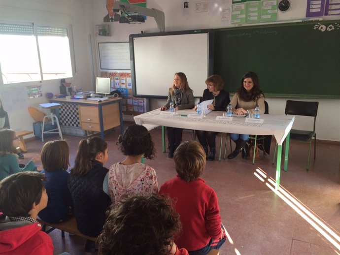 Presentación de huerto escolar en colegio de Navas de Tolosa