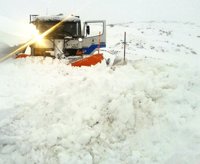 El dispositivo de la Diputación de Lugo limpia la nieve e hielo en más de cien carreteras de la provincia
