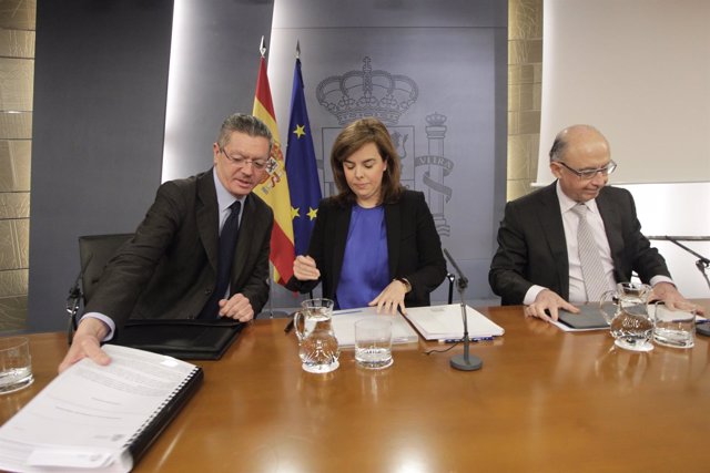 Gallardón, Santamaría, Montoro, Consejo de Ministros