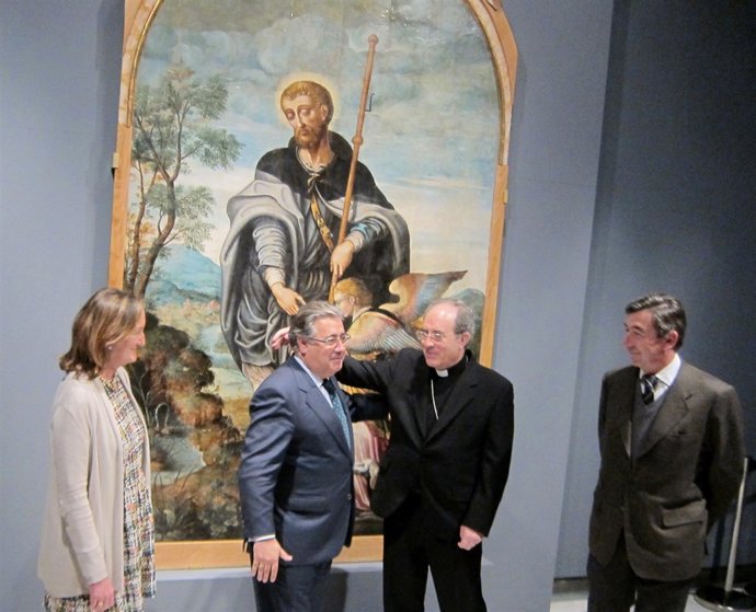 Inauguración de la muestra del San Roque de Esturmio