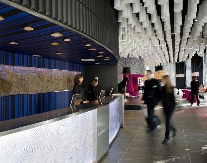 Recepción de un hotel