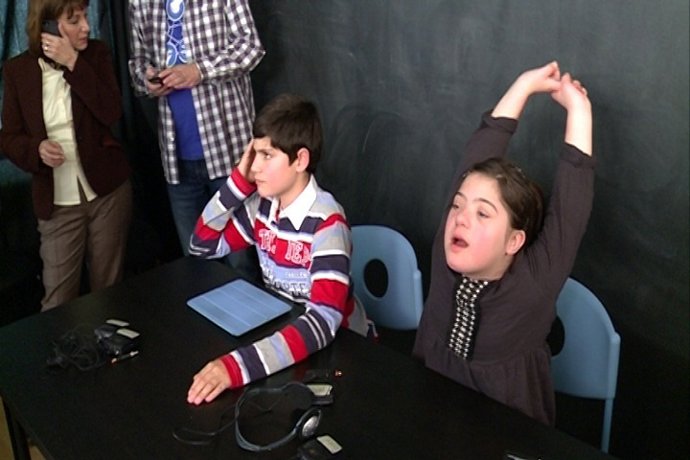 Niños españoles hablan con el Papa