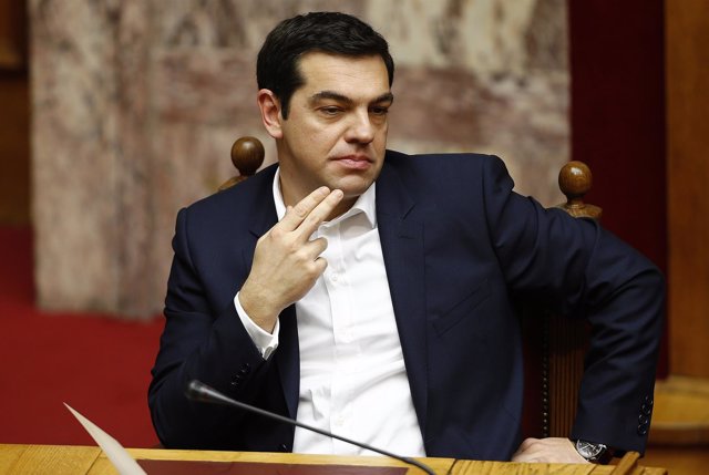 Alexis Tsipras en el Parlamento griego