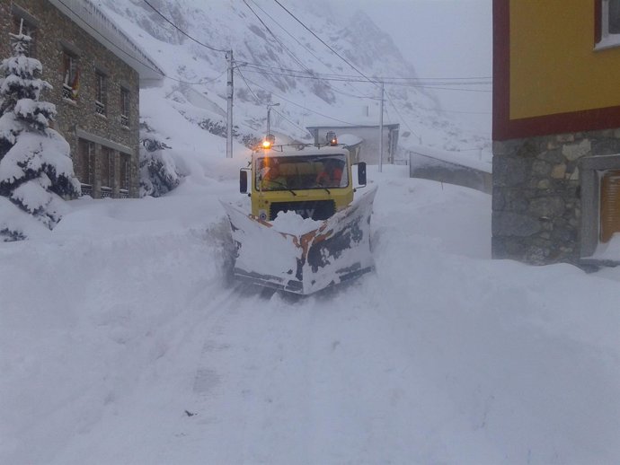 Quitanieves, Somiedo, nieve, nevada, temporal