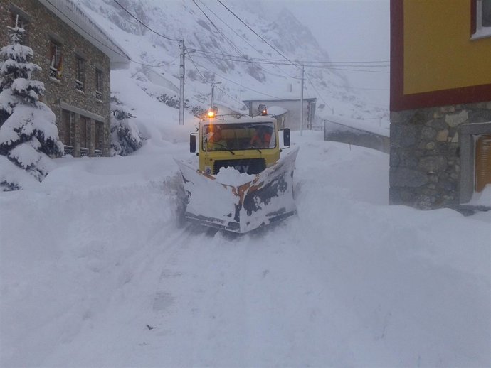 Quitanieves, Somiedo, nieve, nevada, temporal