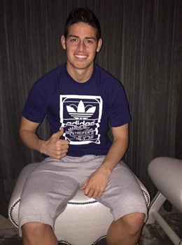 James Rodríguez, jugador del Real Madrid