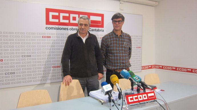 Carlos Sánchez y Javier Bácones, en CCOO