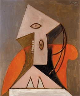 Pablo Picasso, Mujer en sillón rojo, 1929