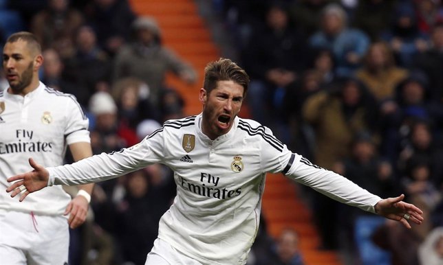 Sergio Ramos tras marcar a la Real Sociedad