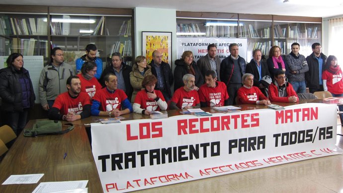 Apoyo de partidos y sindicatos a la Pltaforma de Afectados por la Hepatitis C