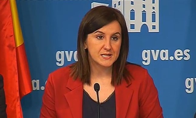 MAría José Català, en rueda de prensa tras el pleno 