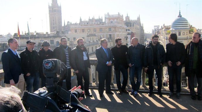 Zoido, con los nominados sevillanos a los Premios Goya