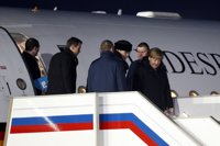 Hollande y Merkel llegan a Moscú para discutir con Putin una solución pacífica para Ucrania