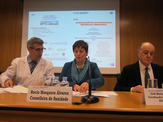 La conselleira de Sanidade, Rocío Mosquera, este viernes en un acto