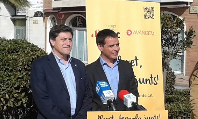 Jordi Orobitg (ERC) y  Joan Bernat 