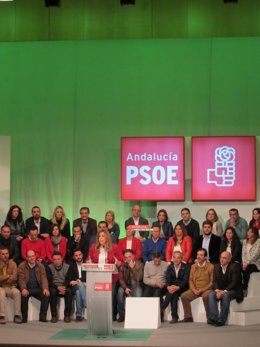 Susana Díaz en su intervención pública en el Palacio de Congresos de Cádiz