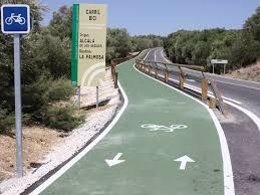 Carril bici interurbano de Olivares.