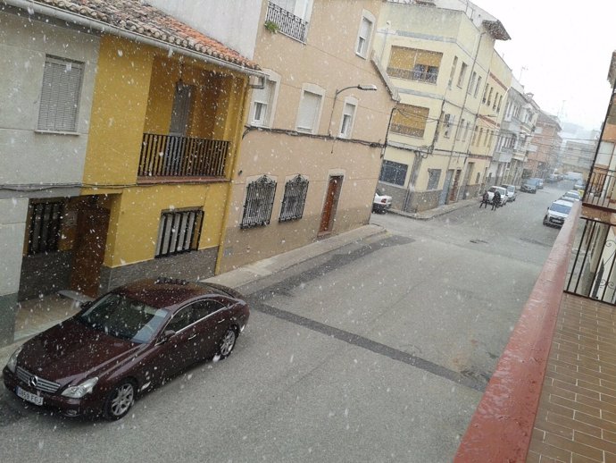 Nieve en Cehegín capital