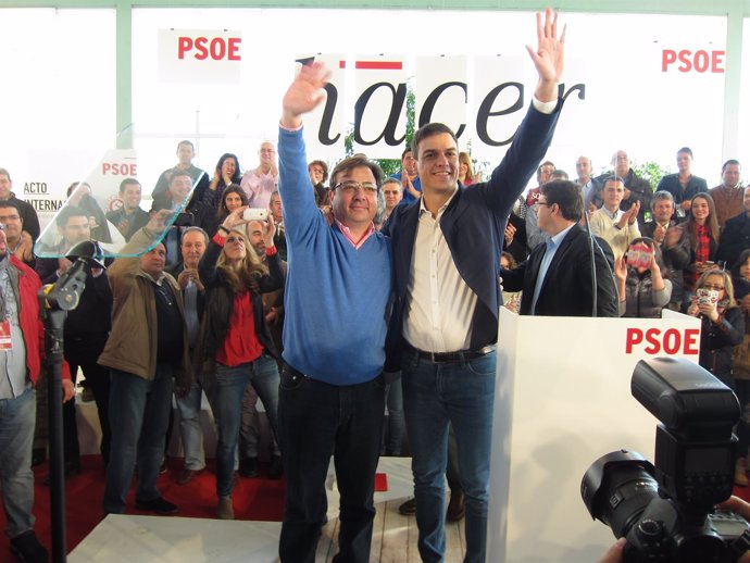 Guillermo Fernández Vara y Pedro Sánchez