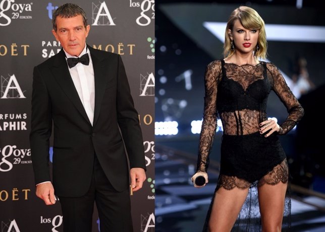 Antonio banderas y taylor swift goyas 2015