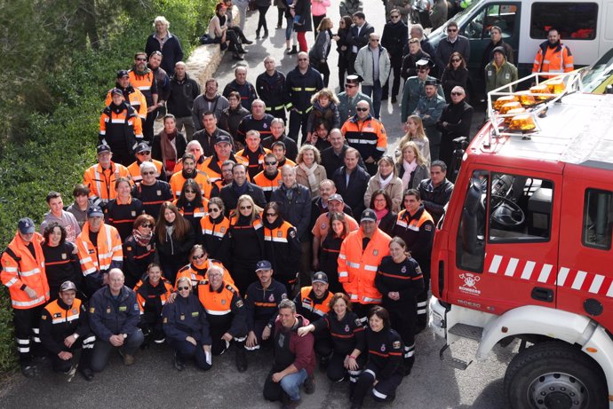 Bauzá en la jornada de voluntarios de protección civil en Ibiza