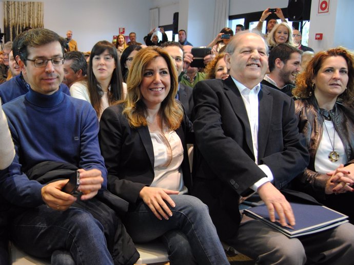 Susana Díaz en un acto público del PSOE en Antequera