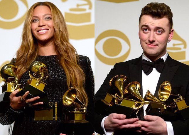 Beyoncé y Sam Smith, los reyes de los Grammy 2015