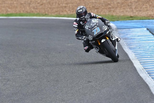 Alex Márquez en los entrenamientos de postemporada en Jerez