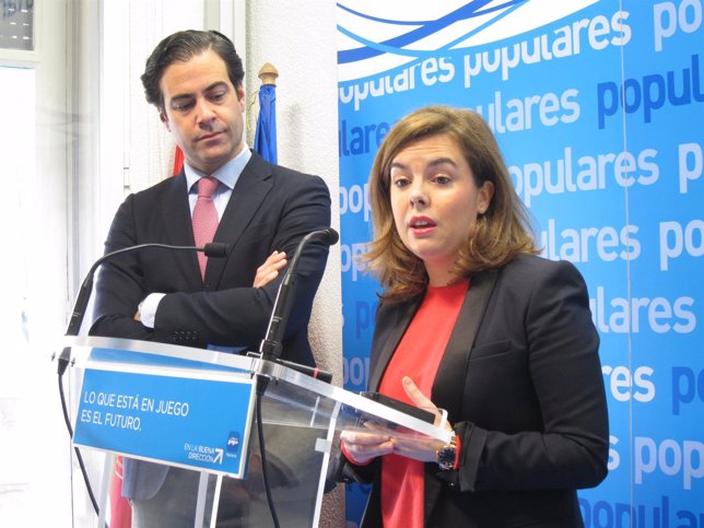 Pablo Zalba y Soraya Sáenz de Santamaría.