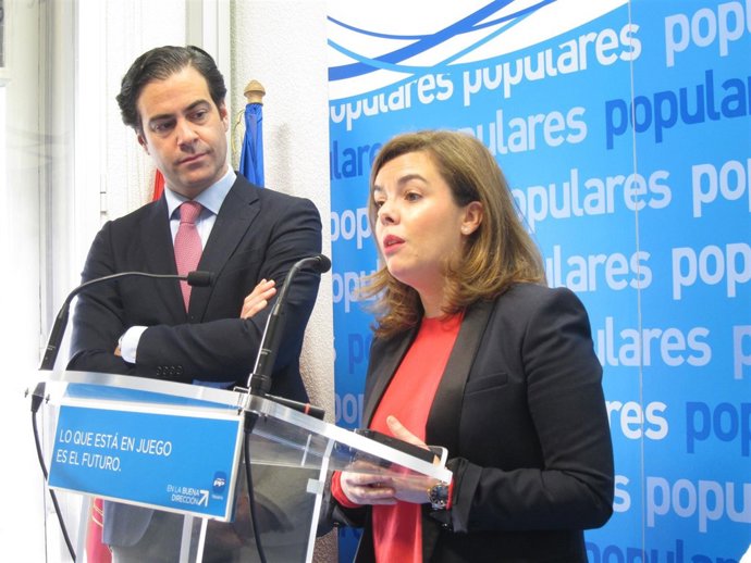 Pablo Zalba y Soraya Sáenz de Santamaría.