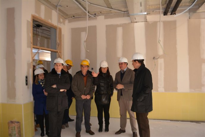Visita a las obras del colegio Escuelas Nuevas de El Palmar