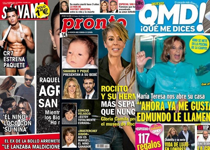 El quiosco de revistas de ls lunes con todo el resumen de los famosos
