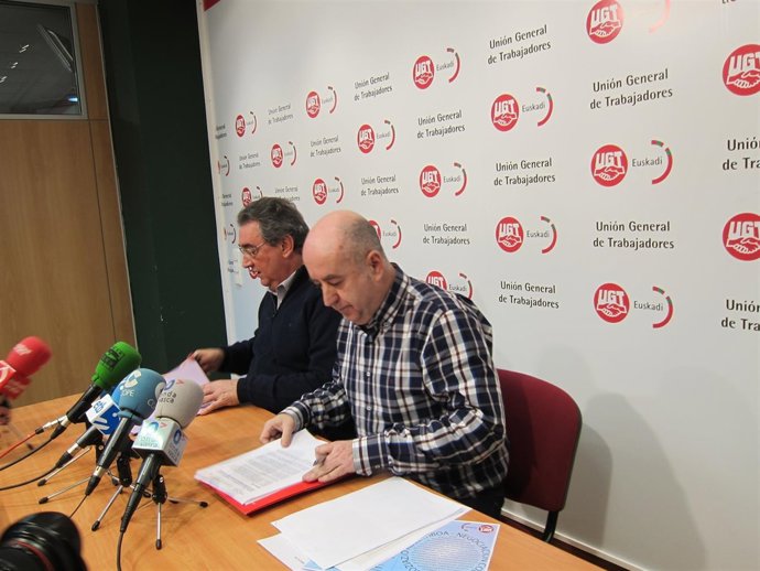 Toni Ferrer y Raul Arza, dirigentes de UGT