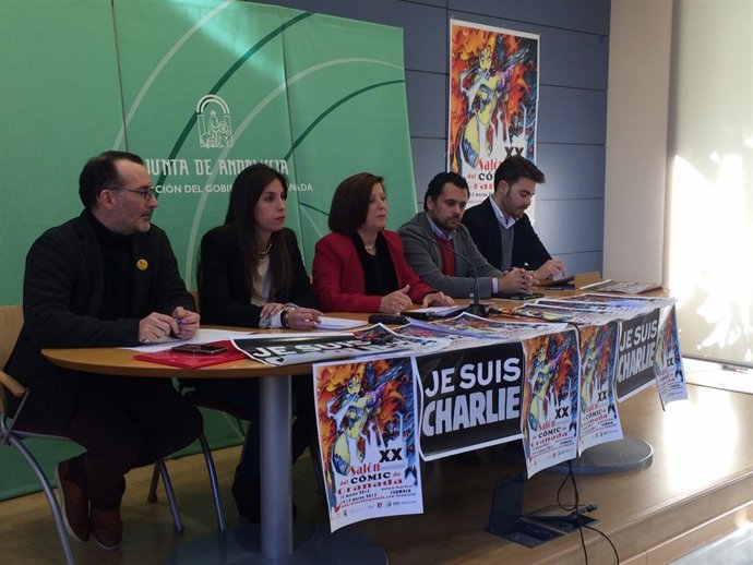 María José Sánchez Rubio en rueda de prensa en Granada