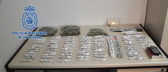 La Policía Nacional desarticula un punto de venta de droga en Alcantarilla